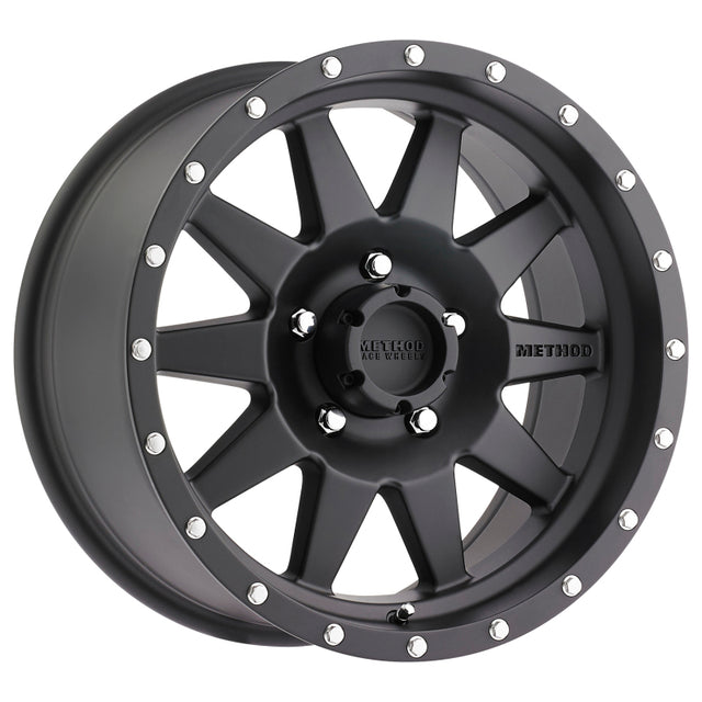 Method MR301 The Standard 15x7 -6mm Offset 5x4.5 83mm CB Matte Black Wheel Method Wheels Wheels - Cast  AXOPROS