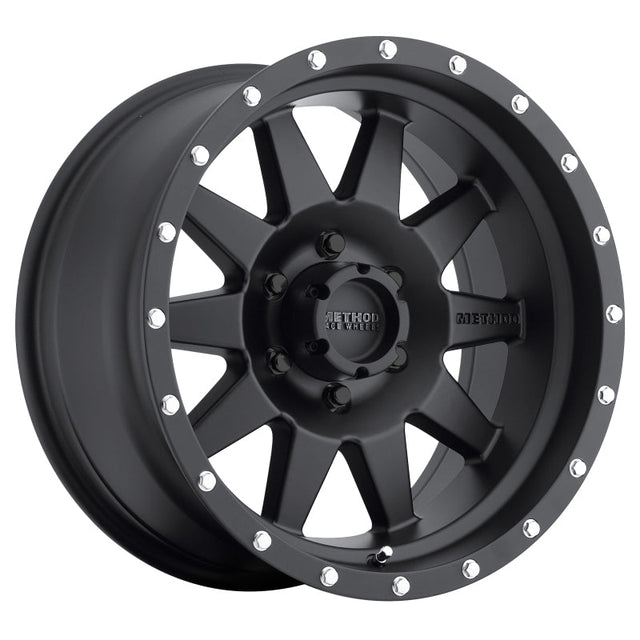 Method MR301 The Standard 15x7 -6mm Offset 6x5.5 108mm CB Matte Black Wheel Method Wheels Wheels - Cast  AXOPROS