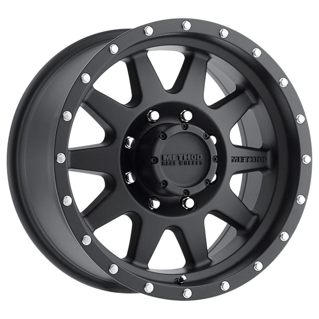 Method MR301 The Standard 16x8 0mm Offset 8x6.5 130.81mm CB Matte Black Wheel Method Wheels Wheels - Cast  AXOPROS