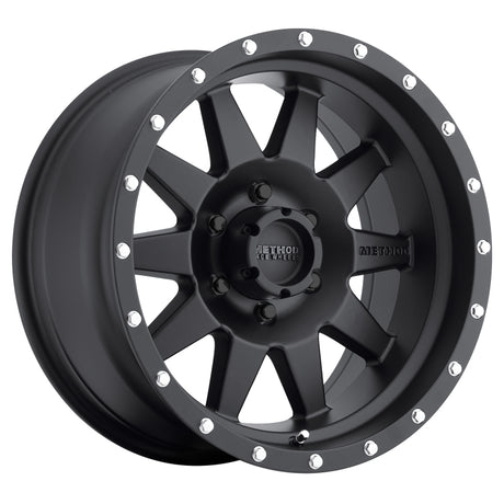 Method MR301 The Standard 17x8.5 0mm Offset 6x5.5 108mm CB Matte Black Wheel Method Wheels Wheels - Cast  AXOPROS