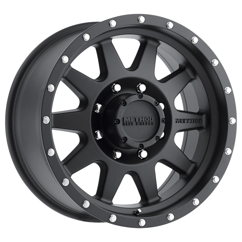 Method MR301 The Standard 20x9 +18mm Offset 8x6.5 130.81mm CB Matte Black Wheel Method Wheels Wheels - Cast  AXOPROS