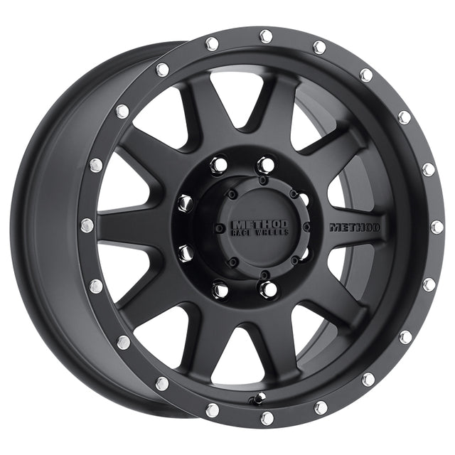 Method MR301 The Standard 20x9 +18mm Offset 8x6.5 130.81mm CB Matte Black Wheel Method Wheels Wheels - Cast  AXOPROS