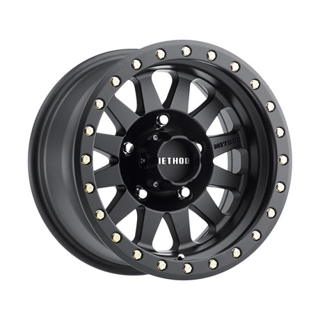 Method MR304 Double Standard 15x10 -50mm Offset 5x4.5 83mm CB Matte Black Wheel Method Wheels Wheels - Cast  AXOPROS