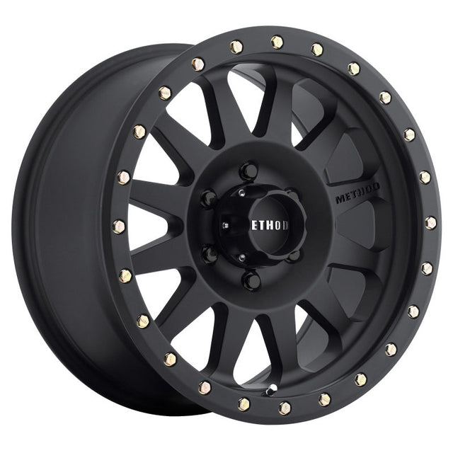 Method MR304 Double Standard 16x8 0mm Offset 6x5.5 108mm CB Matte Black Wheel Method Wheels Wheels - Cast  AXOPROS