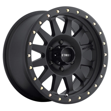 Method MR304 Double Standard 17x8.5 0mm Offset 6x5.5 108mm CB Matte Black Wheel Method Wheels Wheels - Cast  AXOPROS