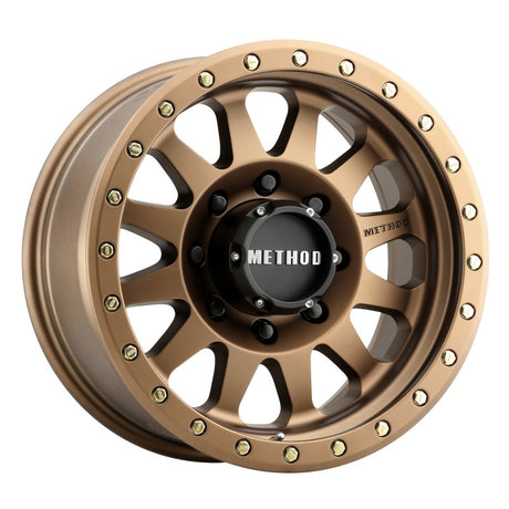 Method MR304 Double Standard 17x8.5 0mm Offset 8x6.5 130.81mm CB Method Bronze Wheel Method Wheels Wheels - Cast  AXOPROS