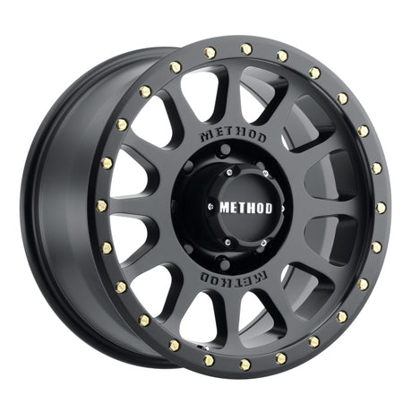 Method MR305 NV 17x8.5 0mm Offset 8x6.5 130.81mm CB Matte Black Wheel Method Wheels Wheels - Cast  AXOPROS