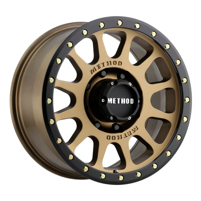 Method MR305 NV 20x9 +18mm Offset 8x6.5 130.81mm CB Method Bronze/Black Street Loc Wheel Method Wheels Wheels - Cast  AXOPROS