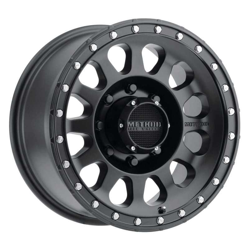 Method MR315 17x9 -12mm Offset 8x6.5 130.81mm CB Matte Black Wheel Method Wheels Wheels - Cast  AXOPROS