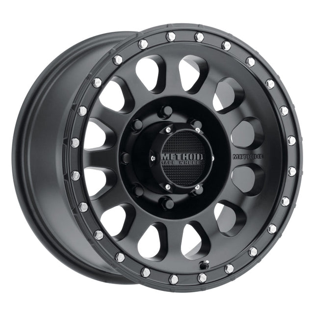 Method MR315 17x9 -12mm Offset 8x6.5 130.81mm CB Matte Black Wheel Method Wheels Wheels - Cast  AXOPROS