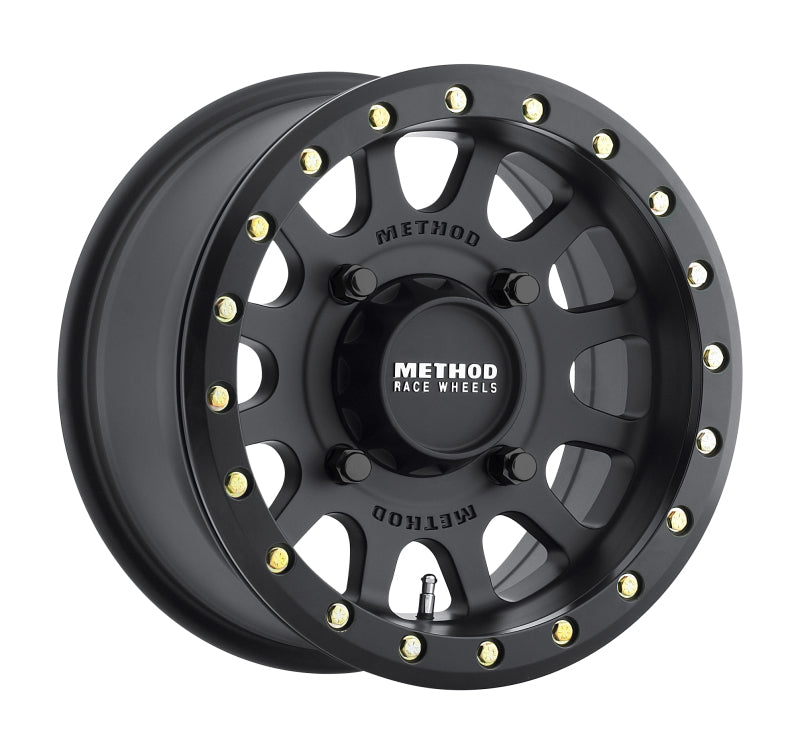 Method MR401 UTV Beadlock 15x7 / 4+3/13mm Offset / 4x136 / 106mm CB Matte Black Wheel Method Wheels Wheels - Cast  AXOPROS