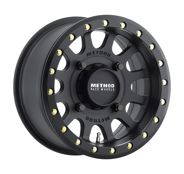 Method MR401 UTV Beadlock 15x7 / 4+3/13mm Offset / 4x136 / 106mm CB Matte Black Wheel Method Wheels Wheels - Cast  AXOPROS