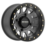 Method MR401 UTV Beadlock 15x7 / 4+3/13mm Offset / 4x136 / 106mm CB Titanium Wheel- Matte Black Ring Method Wheels Wheels - Cast  AXOPROS