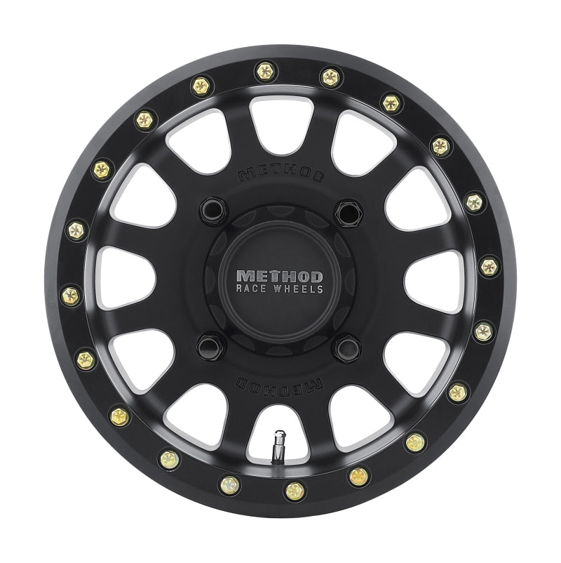Method MR401 UTV Beadlock 15x7 / 4+3/13mm Offset / 4x156 / 132mm CB Matte Black Wheel Method Wheels Wheels - Cast  AXOPROS