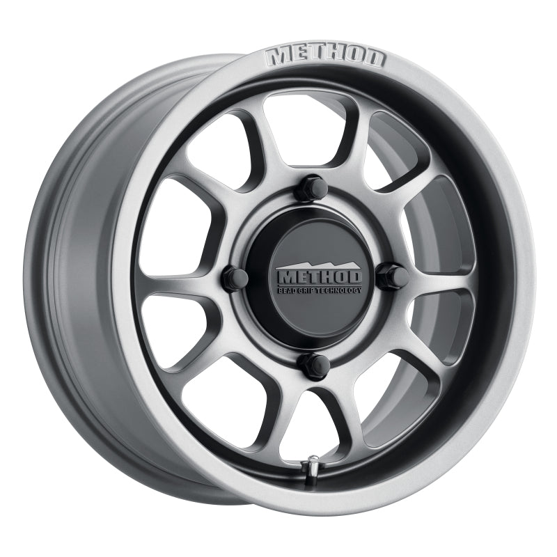 Method MR409 Bead Grip 15x7 / 5+2/38mm Offset / 4x156 / 132mm CB Steel Grey Wheel Method Wheels Wheels - Cast  AXOPROS