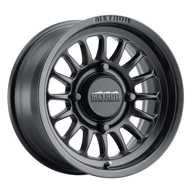 Method MR411 Bead Grip 15x7 / 5+2/38mm Offset / 4x136 / 106.25mm CB Matte Black Wheel Method Wheels Wheels - Cast  AXOPROS