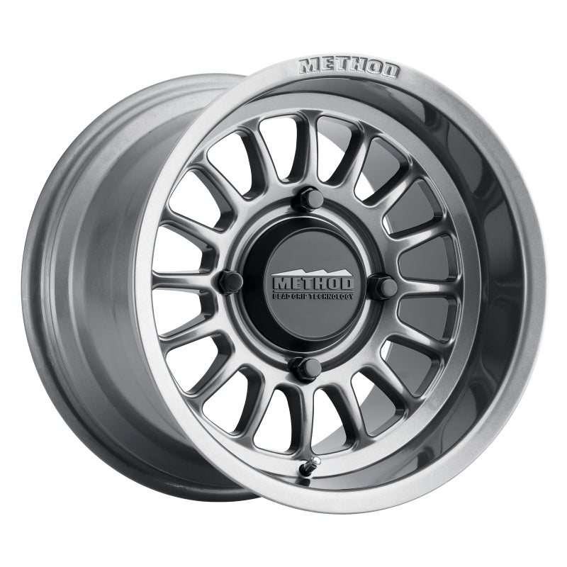 Method MR411 Bead Grip 15x7 / 5+2/38mm Offset / 4x156 / 132mm CB Gloss Titanium Wheel Method Wheels Wheels - Cast  AXOPROS