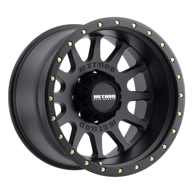Method MR605 NV 20x10 -24mm Offset 8x180 124.1mm CB Matte Black Wheel Method Wheels Wheels - Cast  AXOPROS