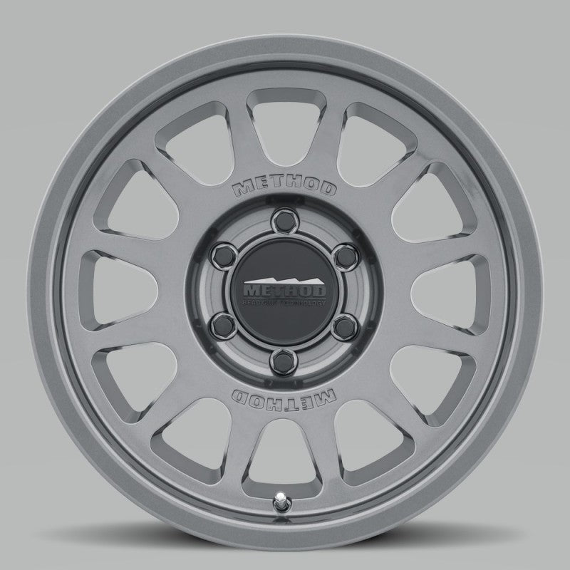 Method MR703 17x7.5 +50mm Offset 6x130 84.1mm CB Gloss Titanium Wheel - AXOPROS