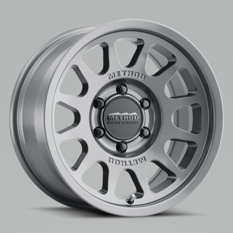 Method MR703 17x7.5 +50mm Offset 6x130 84.1mm CB Gloss Titanium Wheel - AXOPROS