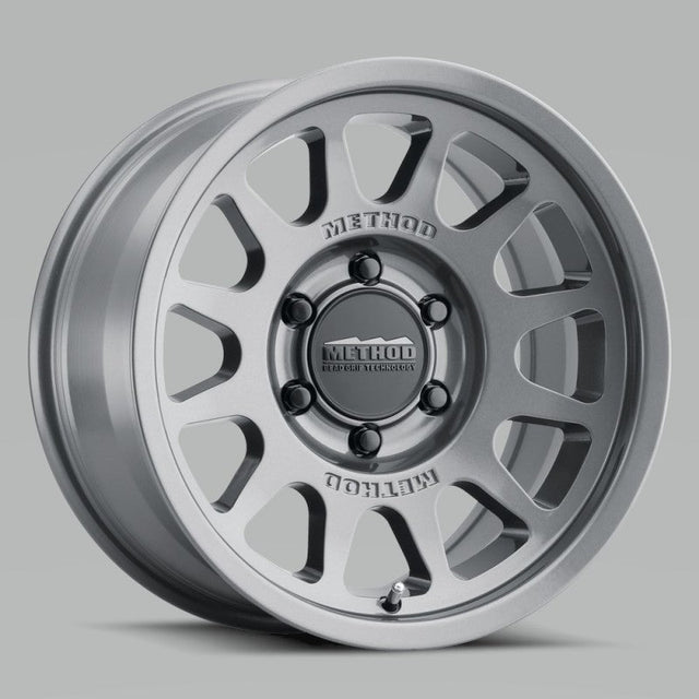 Method MR703 17x8.5 0mm Offset 5x5 71.5mm CB Gloss Titanium Wheel Method Wheels Wheels - Cast  AXOPROS