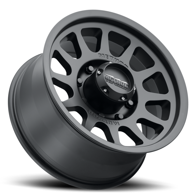 Method MR703 17x8.5 0mm Offset 8x170 130.81mm CB Matte Black Wheel Method Wheels Wheels - Cast  AXOPROS