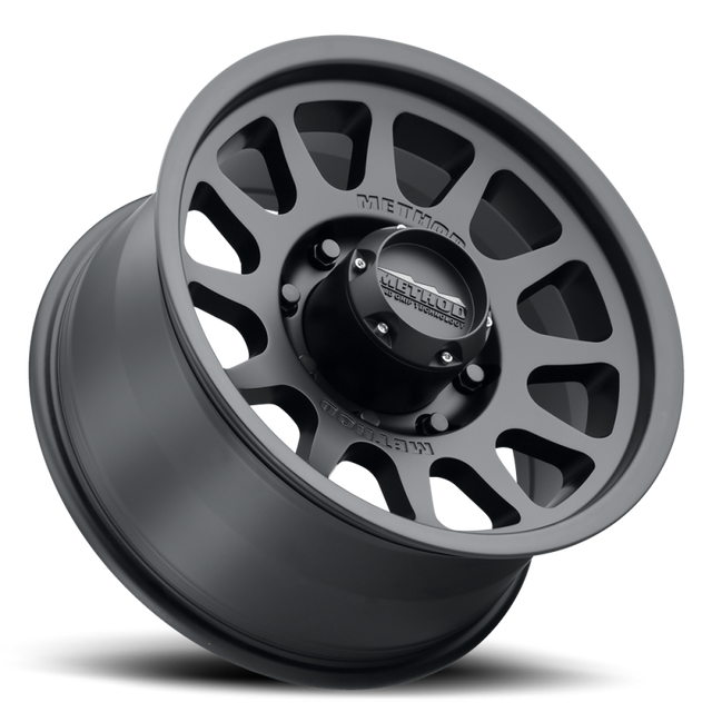 Method MR703 17x8.5 0mm Offset 8x170 130.81mm CB Matte Black Wheel Method Wheels Wheels - Cast  AXOPROS