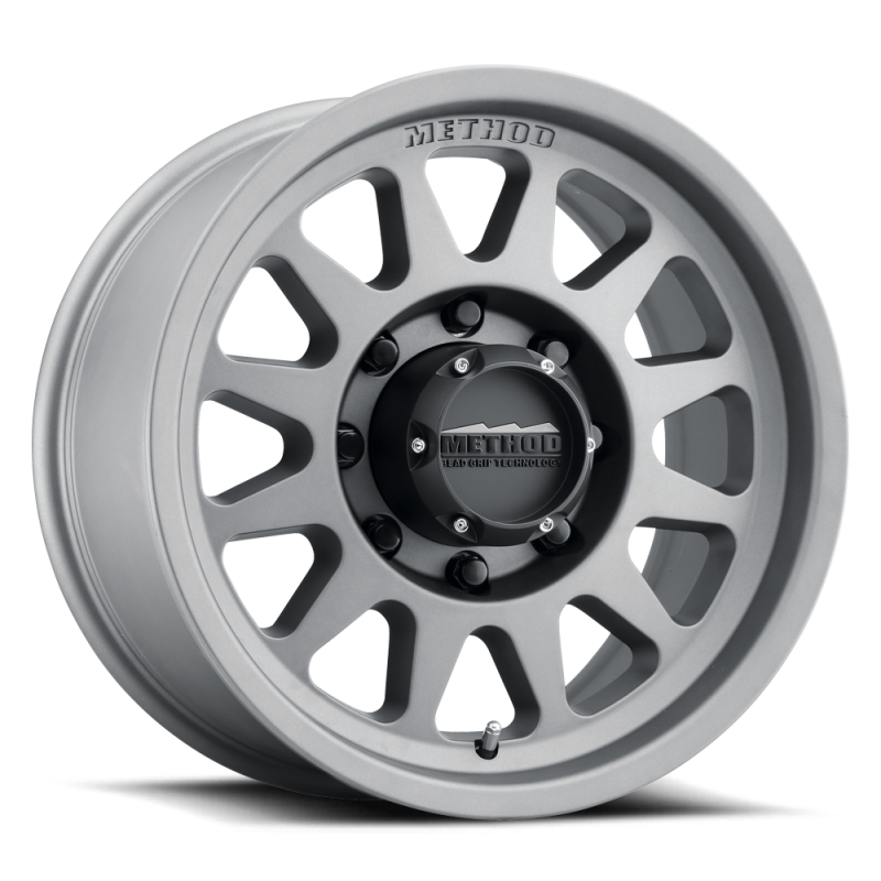 Method MR704 HD 17x9 18mm Offset 8x170 130.81mm CB Titanium Wheel Method Wheels Wheels - Cast  AXOPROS