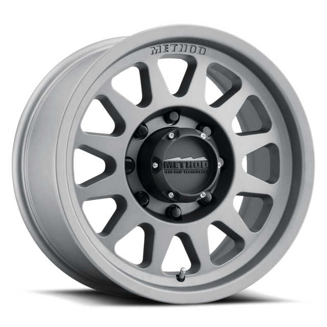 Method MR704 HD 17x9 18mm Offset 8x6.5 130.81mm CB Titanium Wheel Method Wheels Wheels - Cast  AXOPROS