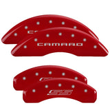MGP 4 Caliper Covers Engraved Front Gen 5/Camaro Engraved Rear Gen 5/SS Red finish silver ch MGP Caliper Covers  AXOPROS
