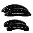 MGP 4 Caliper Covers Engraved Front & Rear Escalade Black finish silver ch MGP Caliper Covers  AXOPROS