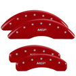 MGP 4 Caliper Covers Engraved Front & Rear MGP Red finish silver ch MGP Caliper Covers  AXOPROS