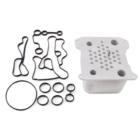 Mishimoto 08-10 Ford 6.4L Powerstroke Replacement Oil Cooler Kit Mishimoto Oil Coolers  AXOPROS