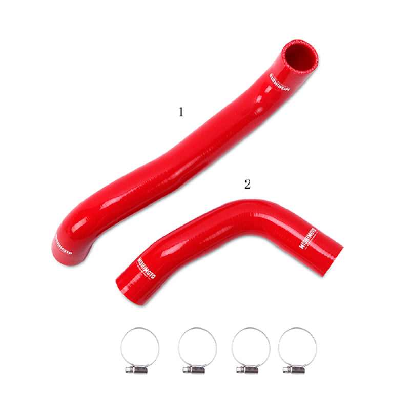 Mishimoto 08-14 Subaru WRX / 08+ STI Silicone Radiator Hose Kit - Red Mishimoto Hoses  AXOPROS