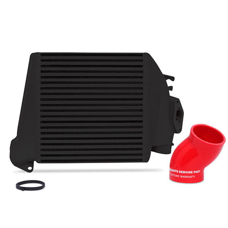 Mishimoto 08-14 Subaru WRX Top-Mount Intercooler Kit - Powder Coated Black & Red Hoses Mishimoto Intercoolers  AXOPROS