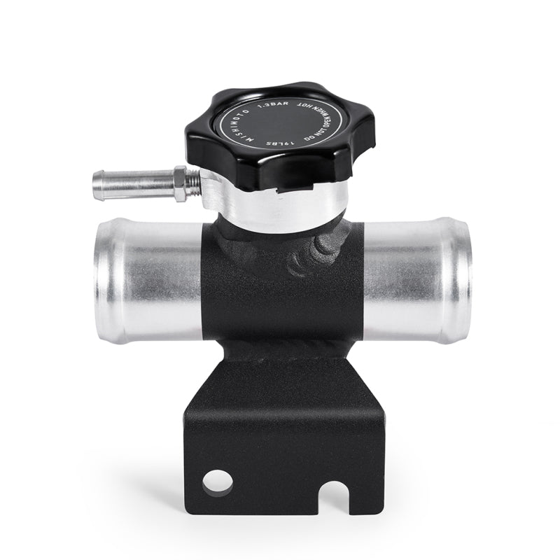 Mishimoto 08-15 Mitsubishi Lancer Evo X Coolant Fill Inlet - Black Mishimoto Coolant Fill Necks  AXOPROS