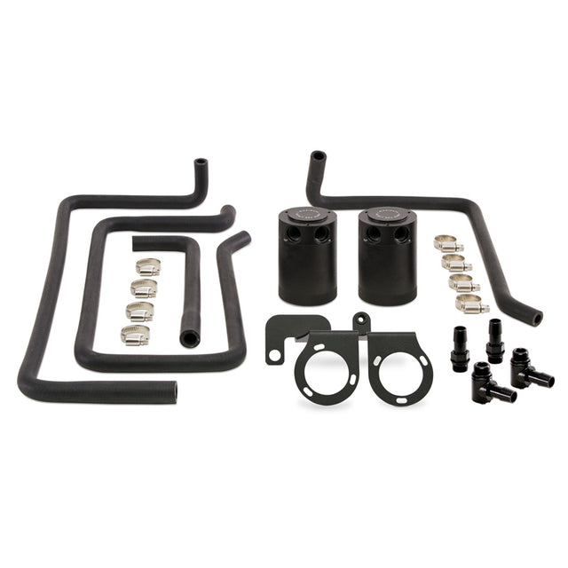Mishimoto 09+ Nissan 370Z Direct Fit Baffled Oil Catch Can - Black Mishimoto Oil Catch Cans  AXOPROS