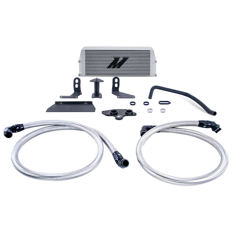 Mishimoto 11-19 Ford 6.7L Powerstroke Performance Oil Cooler Kit - Silver Mishimoto Oil Coolers  AXOPROS