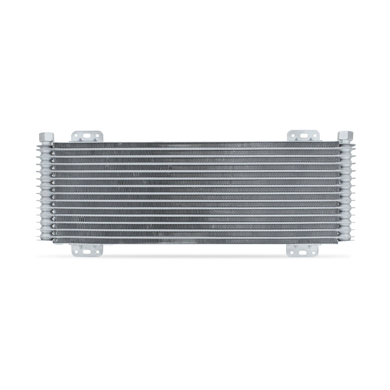 Mishimoto 13-Row Stacked Plate Transmission Cooler - Silver Mishimoto Transmission Coolers  AXOPROS