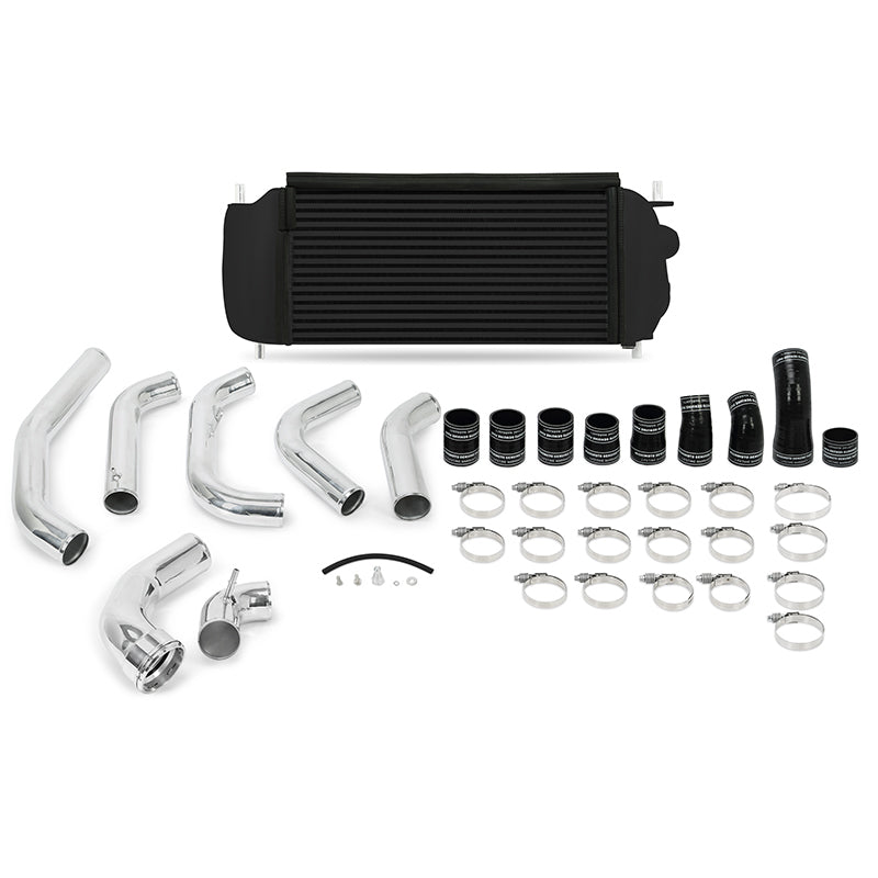 Mishimoto 15-16 Ford F-150 EcoBoost 3.5L Black Performance Intercooler Kit w/ Polished Pipes Mishimoto Intercooler Kits  AXOPROS