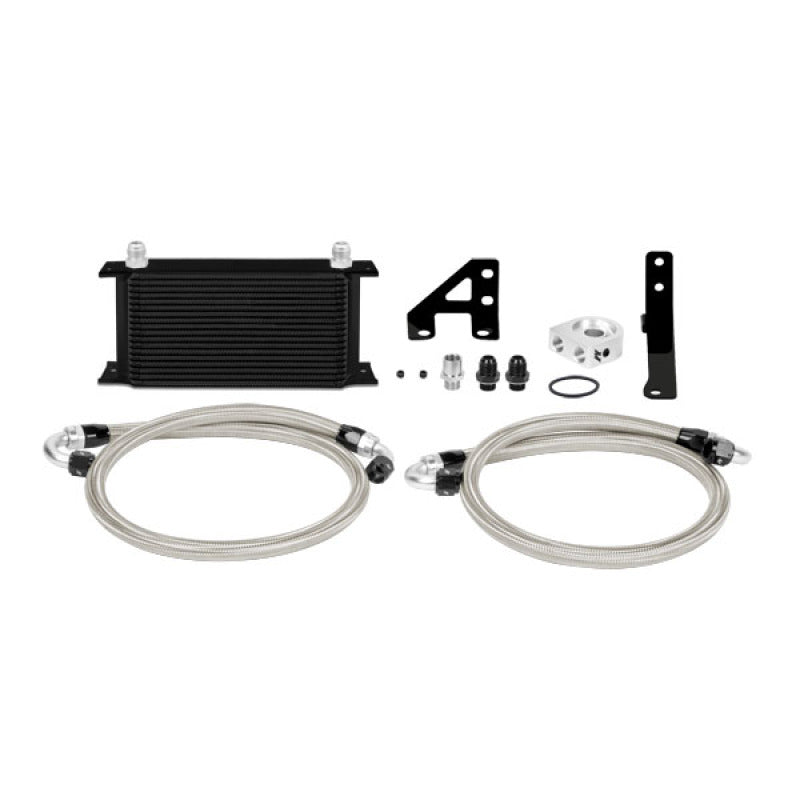 Mishimoto 15 Subaru STI Thermostatic Oil Cooler Kit - Black Mishimoto Oil Coolers  AXOPROS