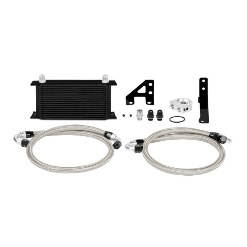 Mishimoto 15 Subaru STI Thermostatic Oil Cooler Kit - Black Mishimoto Oil Coolers  AXOPROS