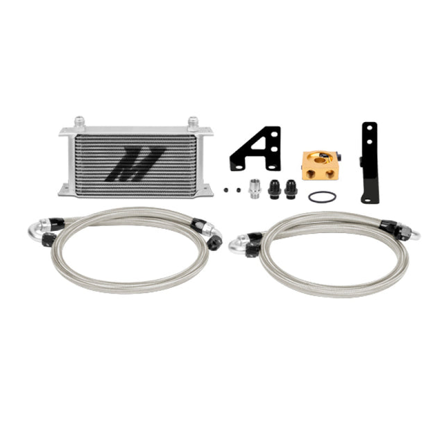 Mishimoto 15 Subaru STI Thermostatic Oil Cooler Kit - Silver Mishimoto Oil Coolers  AXOPROS