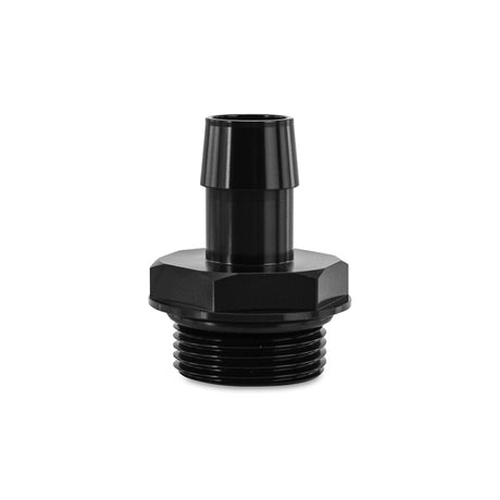 Mishimoto -16ORB to 3/4in. Hose Barb Aluminum Fitting - Black Mishimoto Fittings  AXOPROS
