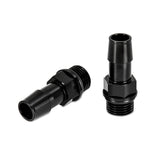 Mishimoto 16X1.5 TO 1/2in. Hose Barb Aluminum Fittings (Pack of 2) Mishimoto Fittings  AXOPROS