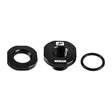 Mishimoto 1/8in NPT CNC-Machined Nozzle Mount Adapter - Black Mishimoto Fittings  AXOPROS