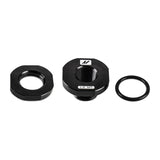 Mishimoto 1/8in NPT CNC-Machined Nozzle Mount Adapter - Black Mishimoto Fittings  AXOPROS