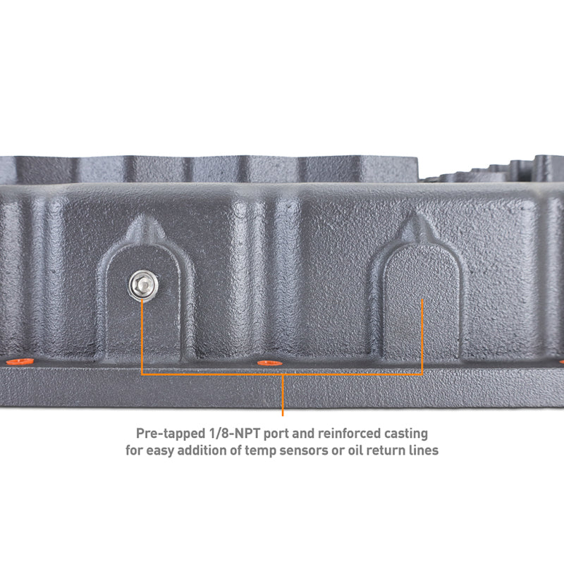Mishimoto 2007.5 + Ram 6.7L Cummins 68RFE Transmission Pan - Cast - GR Mishimoto Transmission Pans  AXOPROS