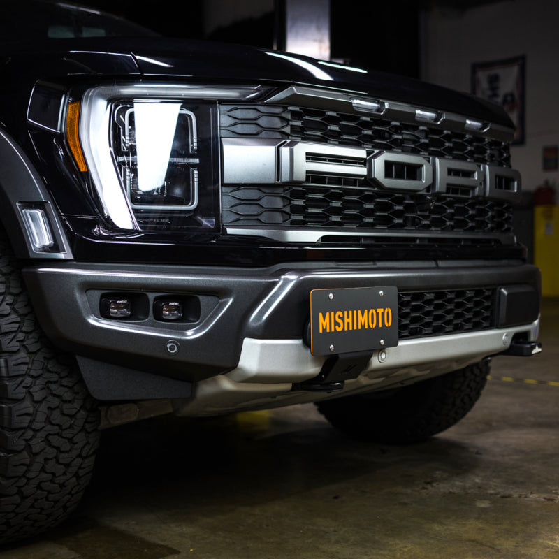 Mishimoto 2015+ Ford F-150 Tow Hook License Plate Relocation Bracket Mishimoto Tow Hooks  AXOPROS