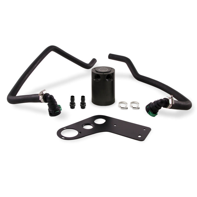 Mishimoto 2015+ Ford Mustang GT Baffled Oil Catch Can Kit - Black Mishimoto Oil Catch Cans  AXOPROS